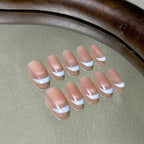 Demi-Lune press-on nail set displayed flat