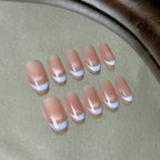 Demi-Lune press-on nail set displayed flat
