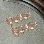 Coco press-on nail set displayed flat