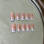 Demi-Lune press-on nail set displayed flat